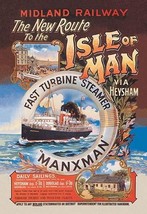 New Route to the Isle of Man via Heysham on the Fast Turbine Steamer Manxman by  - £17.66 GBP+