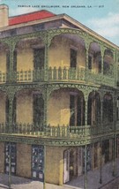 Lace Grillwork Iron Grille New Orleans Louisiana LA Postcard C37 - £2.30 GBP