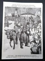 Frank Leslie's Illus. Newspaper Midwinter Carnival Albany Parade Bobbing... - $8.00