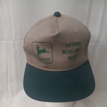 John Deere Green/Beige Nothing Runs Like A Deere Snapback Trucker Youth Hat Cap - £10.89 GBP