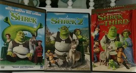 SHREK DVD Lot~1, 2, 3~Four Discs~Special Edition~WS~Third~Dreamworks CGI Movies - £10.75 GBP