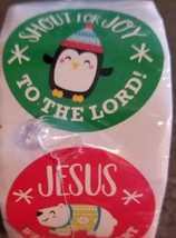 Faith ~ Nordic ~ Noel ~ Animal ~ Roll of  Stickers ~ 1 Roll ~ 100 Stickers - $14.96