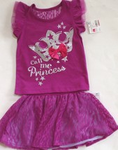 Healthtex Call Me Princess Outfit Girls 18 Mo Purple Tutu Skirt &amp; Top 2 Pc New - £6.93 GBP