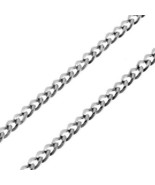 Spiral Curb Chain Necklace Stainless Steel 2.6mm 15/16/17/18/19/20/21/22... - £10.26 GBP