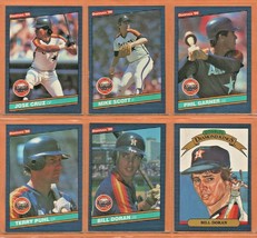  1986 Donruss Houston Astros Team Lot 21 Jose Cruz Bill Doran Mike Scott Garner - £3.13 GBP