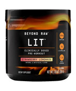 BEYOND RAW LIT STRAWBERRY LEMONADE 7.2 OZ 15 SERVINGS NEW - $23.07 CAD
