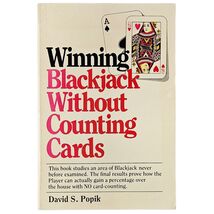 Winning Blackjack Without Counting Cards by David S. Popik 1990 Trade Paperback