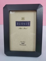 Burnes Black Wood 4x6 Picture Frame #24 - £6.36 GBP