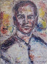 Original James Ryder Murphy PORTRAIT Abstract Acrylic Painting on Canvas - £297.15 GBP
