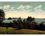Isole E Lago Nippenicket Bridgewater Massachusetts Ma 1910 DB Cartolina S10 - $19.40