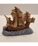 Vintage Santa Maria Sailboat figurine @1992 Foss Company - $18.00