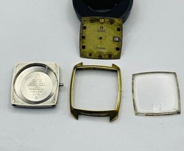 retro rare Omega seamaster gold/p 1960&#39;s/70&#39;s watch Case/Dial,stainless,(om-22) - £80.46 GBP