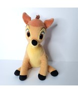 Bambi Plush Stuffed Animal Brown Baby Deer Disney Soft 13&quot; - £15.56 GBP