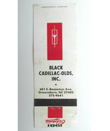 Black Cadillac -Olds Greensboro, North Carolina Matchbook Cover 1981 Old... - $2.00