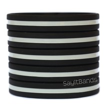 1 Barbed Wire Thin Silver Gray Line Wristband Corrections Officers Bracelet Band - £4.64 GBP
