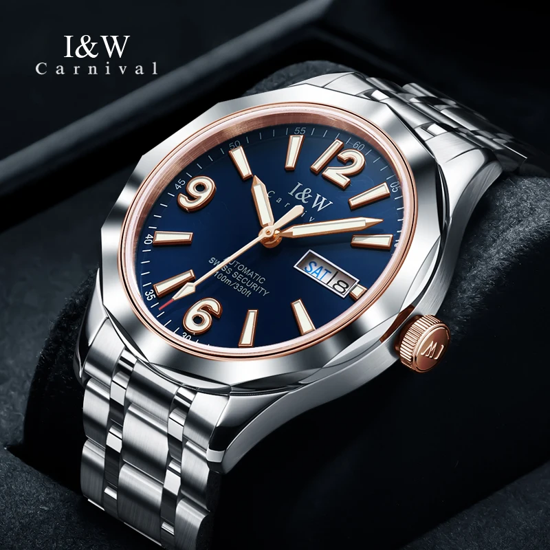 Luxury Tungsten Watch for Men New Japan SEIKO NH36A Movement Automatic W... - $261.94
