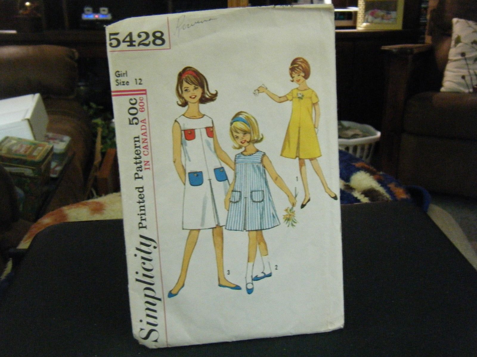 Simplicity 5428 Girl's Dress Pattern - Size 12 Chest 30 - $8.50