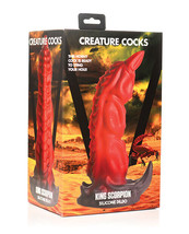 Creature Cocks King Scorpion Silicone Dildo - Red - £74.99 GBP