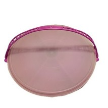 Vintage Tupperware 12” Divided Tray With Lid And Handle Party Server Pur... - $19.00