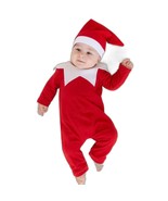 Newborn Baby Christmas Outfit – Santa Claus Long Sleeve Romper &amp; Hat Set... - $365.18 MXN