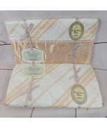 Vintage Christian Dior Wamsutta Supercale Plus Peach Twin Flat &amp; Fitted ... - $80.67 CAD