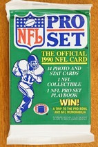 Vintage Original Sealed Pack NFL Football Trading Cards 1990 Series I - $78.28 MXN