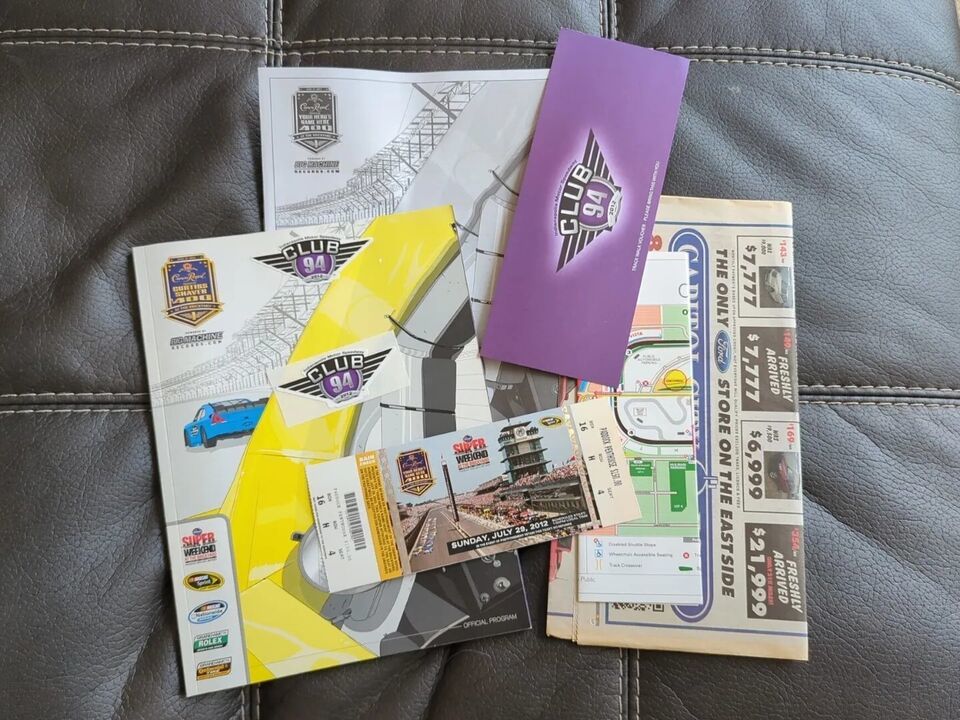 Primary image for 2012 Crown Royal 400 At the Brickyard Event Program Starting Line Sticker Ticket
