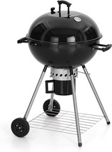 22&#39;&#39; Kettle Charcoal BBQ Grill With Wheels &amp; Ash Catcher for Barbecue Ca... - $4,418.65 MXN