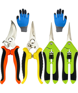 Pruning Shears, 5 Pack Garden Shears with Gardening Gloves, Clippers Han... - $241.26 MXN