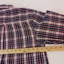 Saddlebred RN#31104 Button-Down Collar Men's Red & Black Plaid Shirt Size Medium image 8