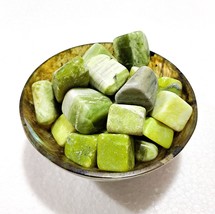 Green Vivianite Tumbled Stones Perfect Crystal Healing &amp; Spiritual Practices 1Lb - £40.75 GBP