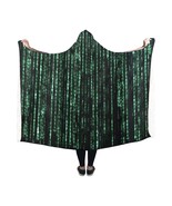 Matrix Computer Coding Hooded Blanket 60&quot; x 50&quot; - $74.70 CAD