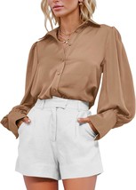  Satin Button Down Shirt - £44.79 GBP