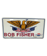 Bob Fisher Chevrolet License Plate Vintage 1970&#39;s Eagle Bicentennial Dea... - €42,42 EUR