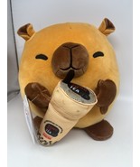 ZURU Snackles Series 2 SPENCER  Capybara Plush Holding Kung Fu Tea 8&quot; So... - $18.00