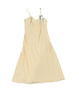 Vanity Fair NOS NWT 38SS Full Length Beige Satin Slipdress #10-598 - £14.63 GBP