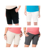NWT Oh Baby by Motherhood Poplin Bermuda Shorts Maternity S-XL in 4 Colors - £23.69 GBP