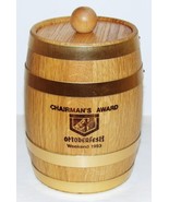 1993 HOUSE OF HEILEMAN CHAIRMAN&#39;S AWARD OKTOBERFEST USA WOOD BARREL WITH... - €36,97 EUR