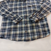 Patagonia Pocket Men's Blue & White Organic Cotton Flannel Shirt Long Sleeve M image 7