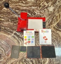 Used Sizzix Original Red Personal Die-Cutter Press + 3 Dies, Cutting Pad... - £22.34 GBP