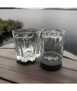 Crown Royal Diamond Cut 8 oz Whiskey Rock Glasses Made in Italy Lot Of 2 - $240.75 MXN