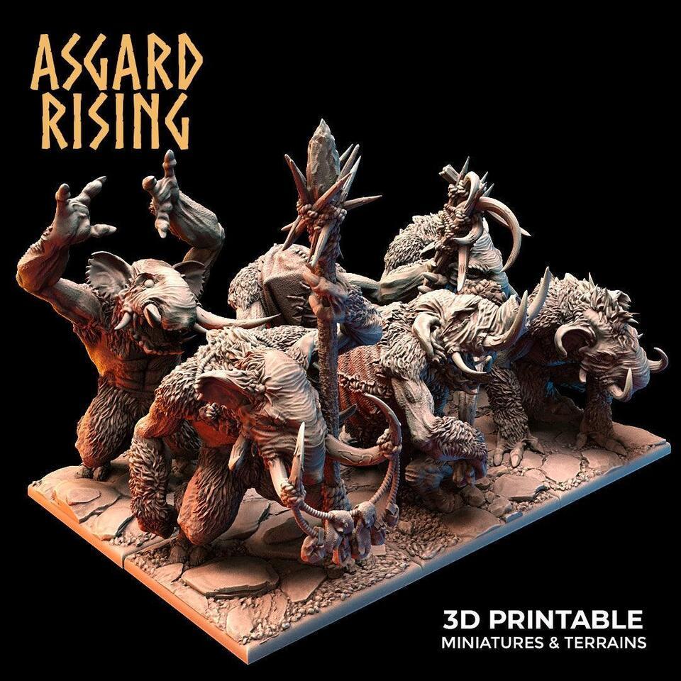 3D Printed Asgard Rising Tundra Trolls Set 28 32mm Ragnarok D&D Item image 10