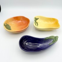 Williams Sonoma Jardin Potager Collection Vegetable Dip Bowls Set of 3 - £13.34 GBP