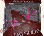 WEIERYA Ski Socks 2 Pairs PINK/Gray Medium for Skiing, Snowboarding, Out... - $18.77
