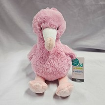 2021 Child of Mine Carters Pink Flamingo Bird Swan Musical Wind Up Plush Baby - $29.69