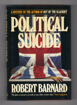 Robert Barnard Political Suicide First Ed. Signed Hardback Dj Sutcliffe Mystery - £14.38 GBP