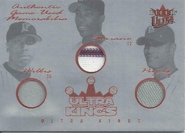 2004 Ultra Kings Triple Swatch Game Used A Soriano D Willis A Pujols W/S/P 13/33 - £31.96 GBP