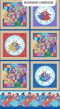 24&quot; X 44&quot; Panel Quilts and Kuspuks Alaskan Clothing Cotton Fabric Panel D682.79 - £9.01 GBP