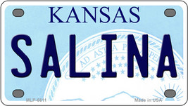 Salina Kansas Novelty Mini Metal License Plate Tag - £11.72 GBP