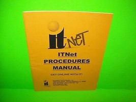 Incredible Technologies IT NET Original Procedures Manual Golden Tee Fore Golf - £8.80 GBP